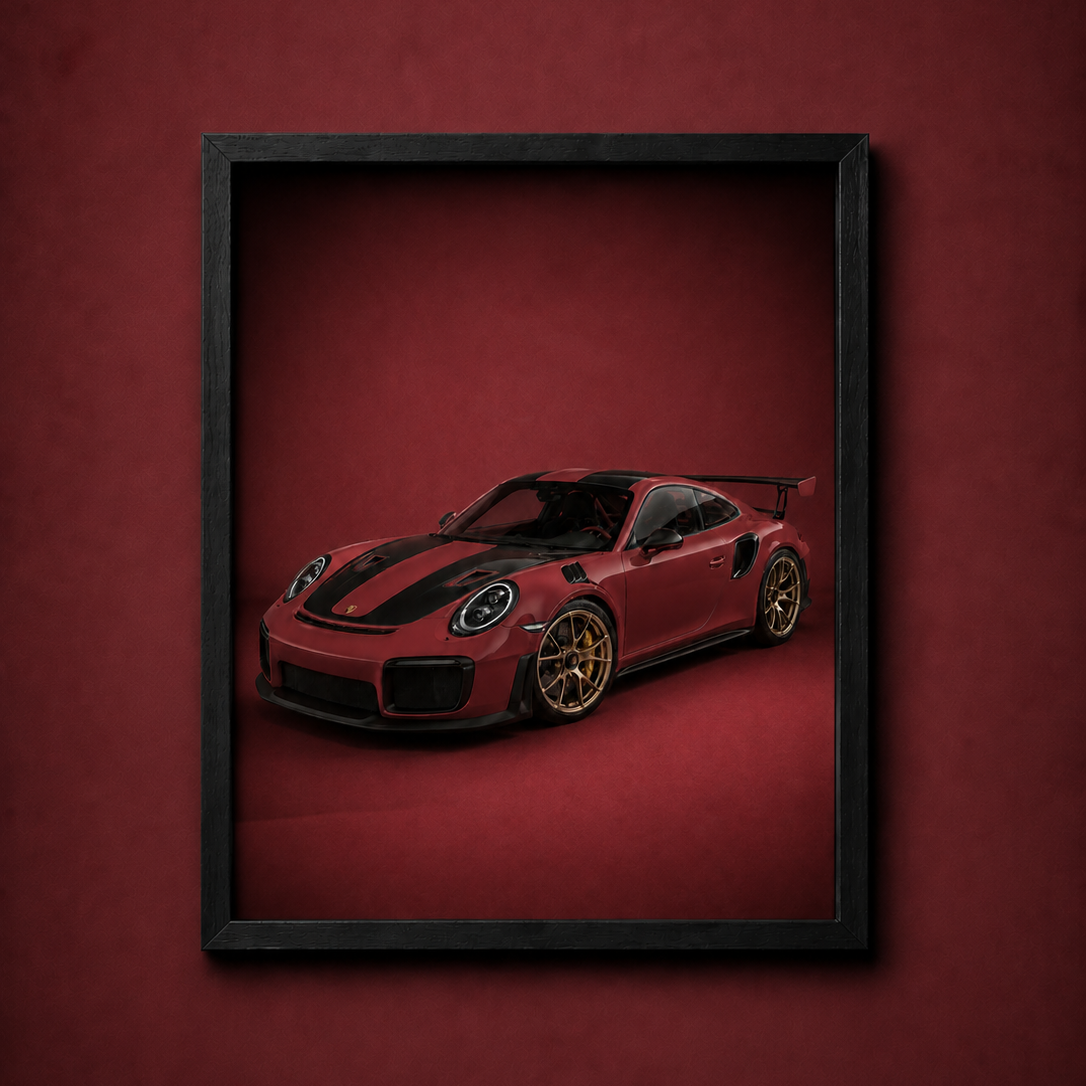 Porsche GT2RS Framed Poster