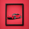 Porsche GT3 Framed Poster