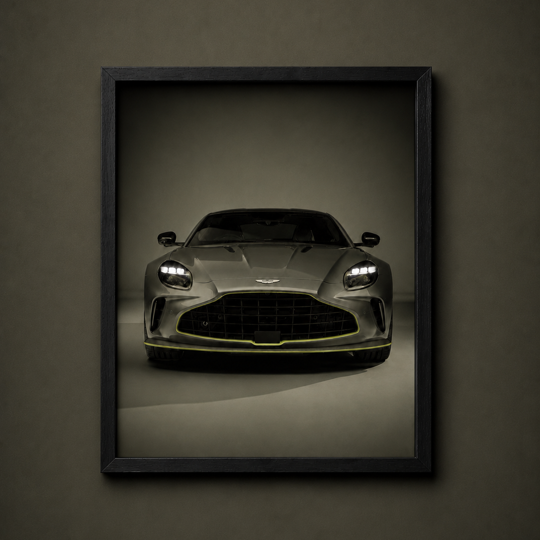 Aston Martin Vantage Framed Poster